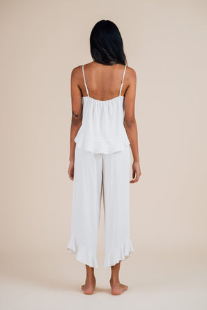 Cami Ruffle Pant Set - Cloud