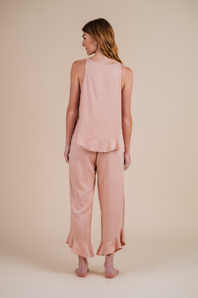 Ruffle Pant Set - Dusty Sunrise