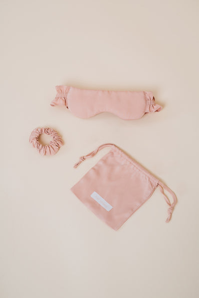 Ruffle Sleep Mask Set - Dusty Sunrise