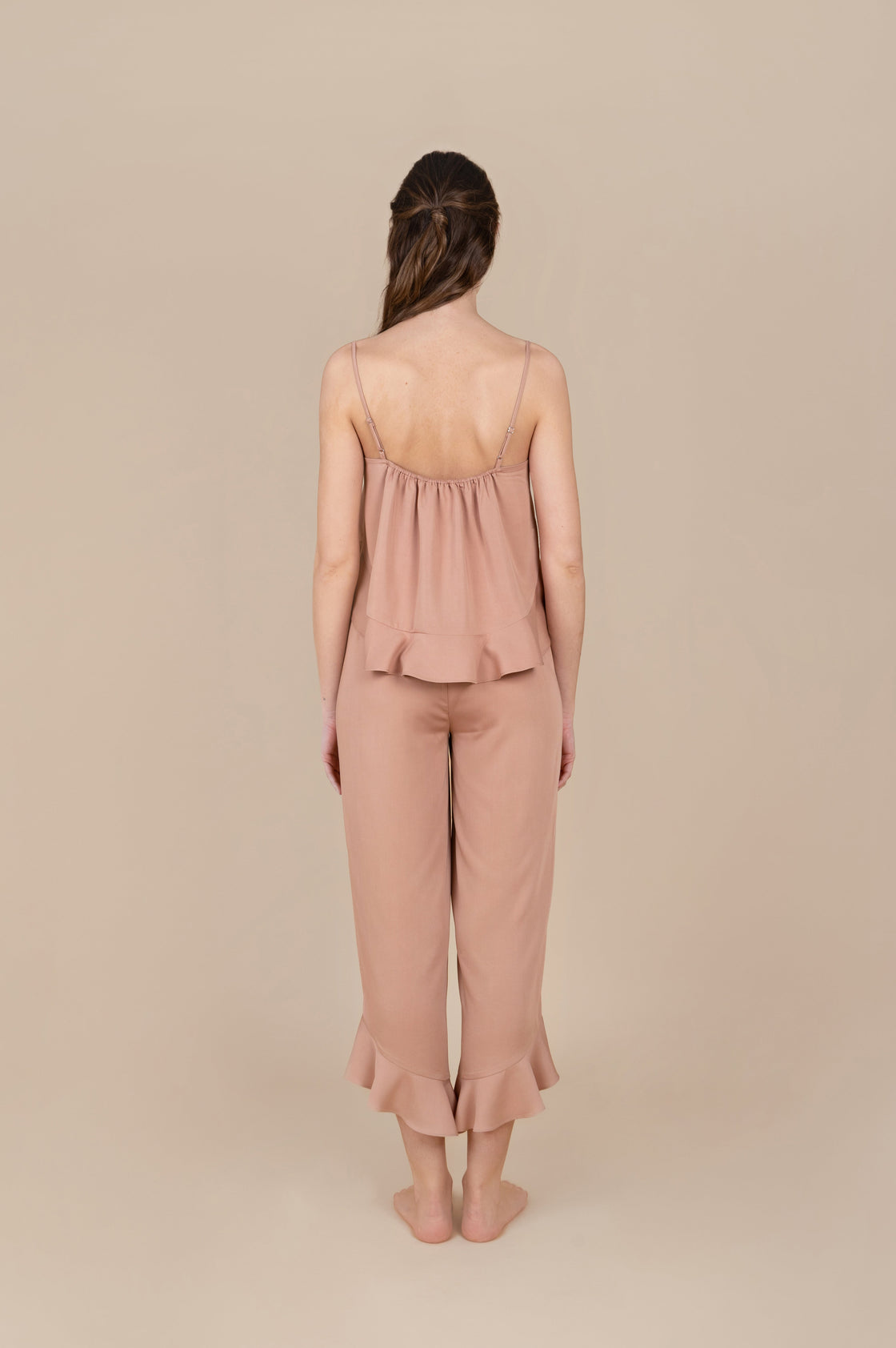 Cami Ruffle Pant Set - Desert Sunrise