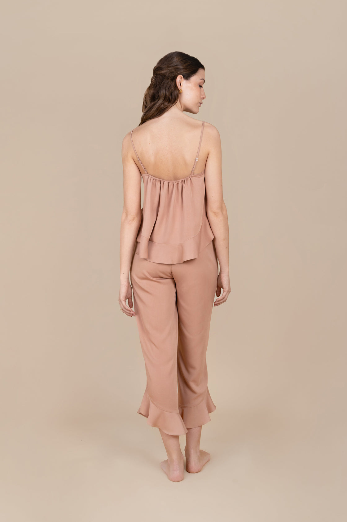 Cami Ruffle Pant Set - Desert Sunrise