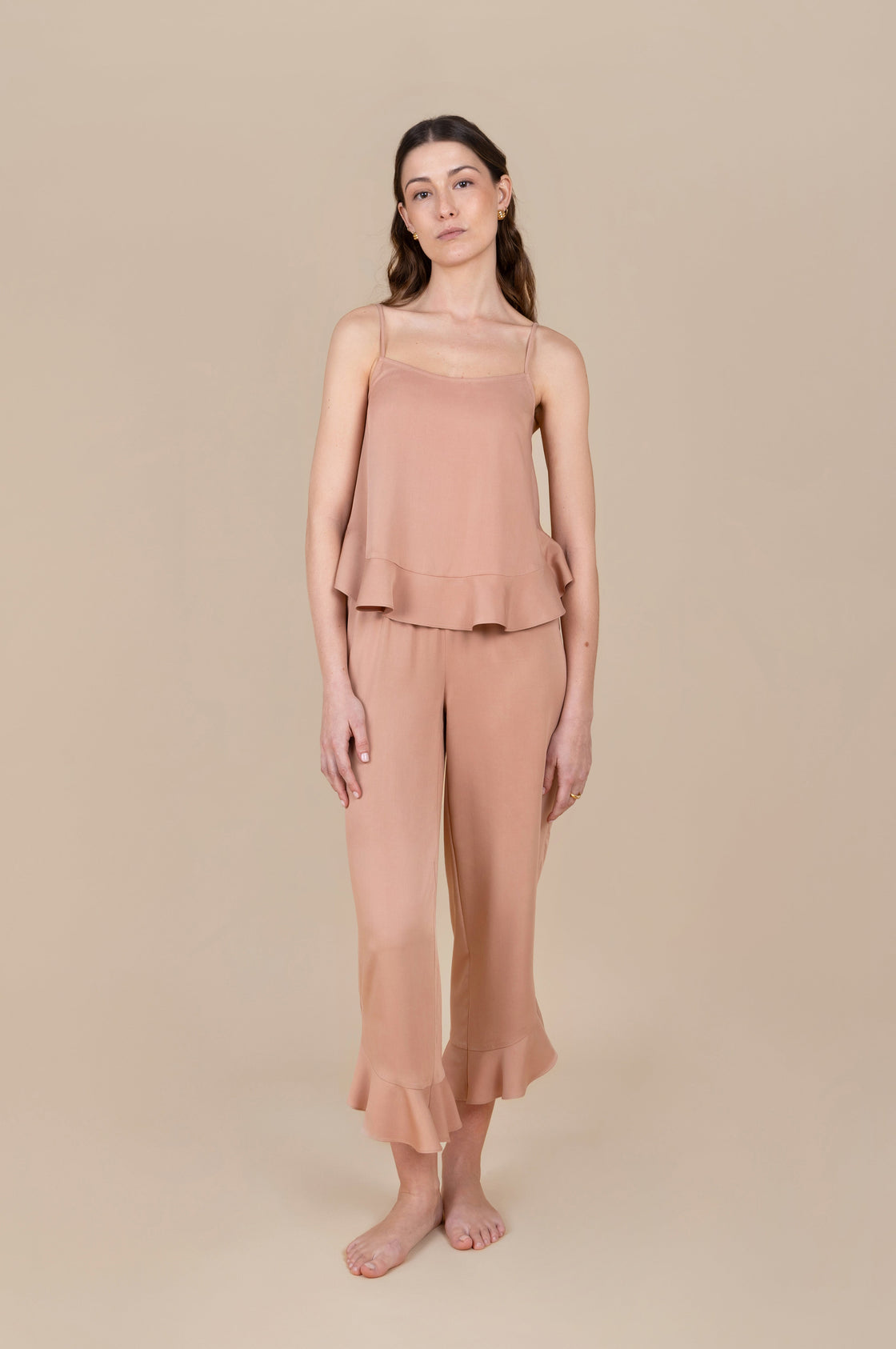 Cami Ruffle Pant Set - Desert Sunrise