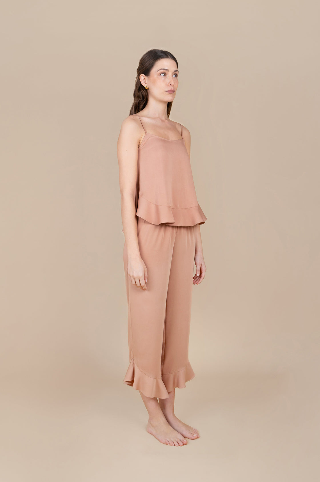 Cami Ruffle Pant Set - Desert Sunrise