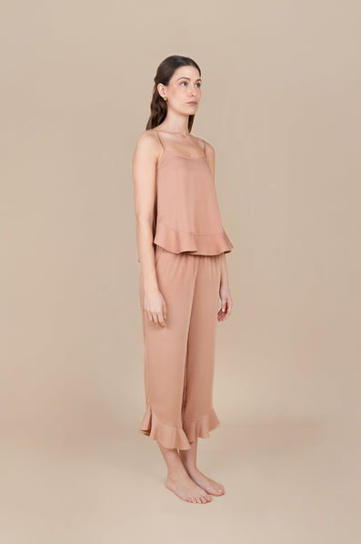 Cami Ruffle Pant Set - Desert Sunrise