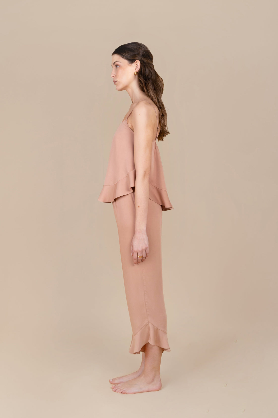 Cami Ruffle Pant Set - Desert Sunrise