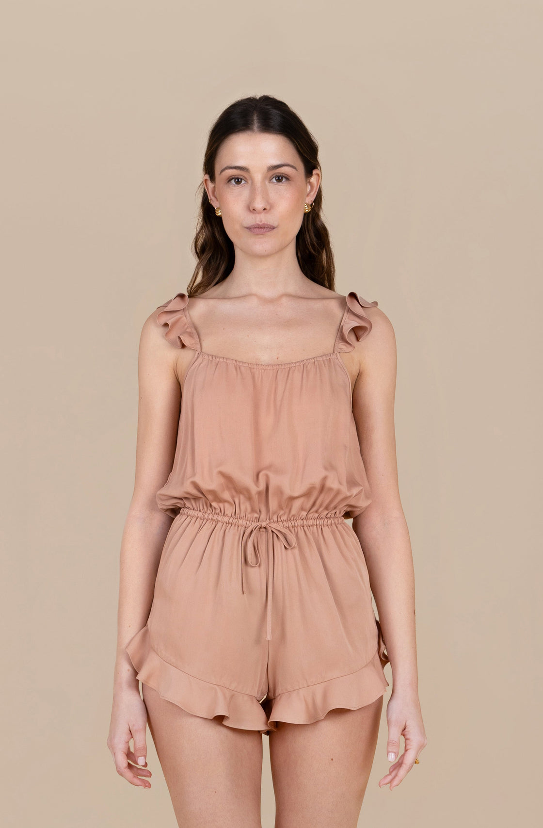 Ruffle Romper - Desert Sunrise