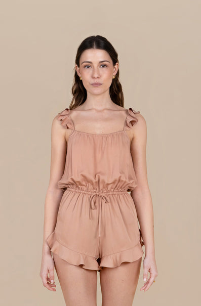 Ruffle Romper - Desert Sunrise