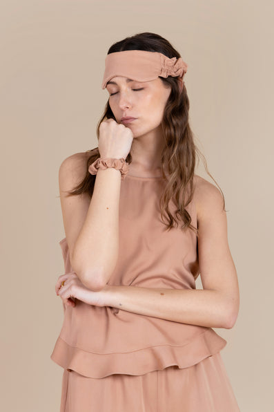 Ruffle Sleep Mask Set - Desert Sunrise