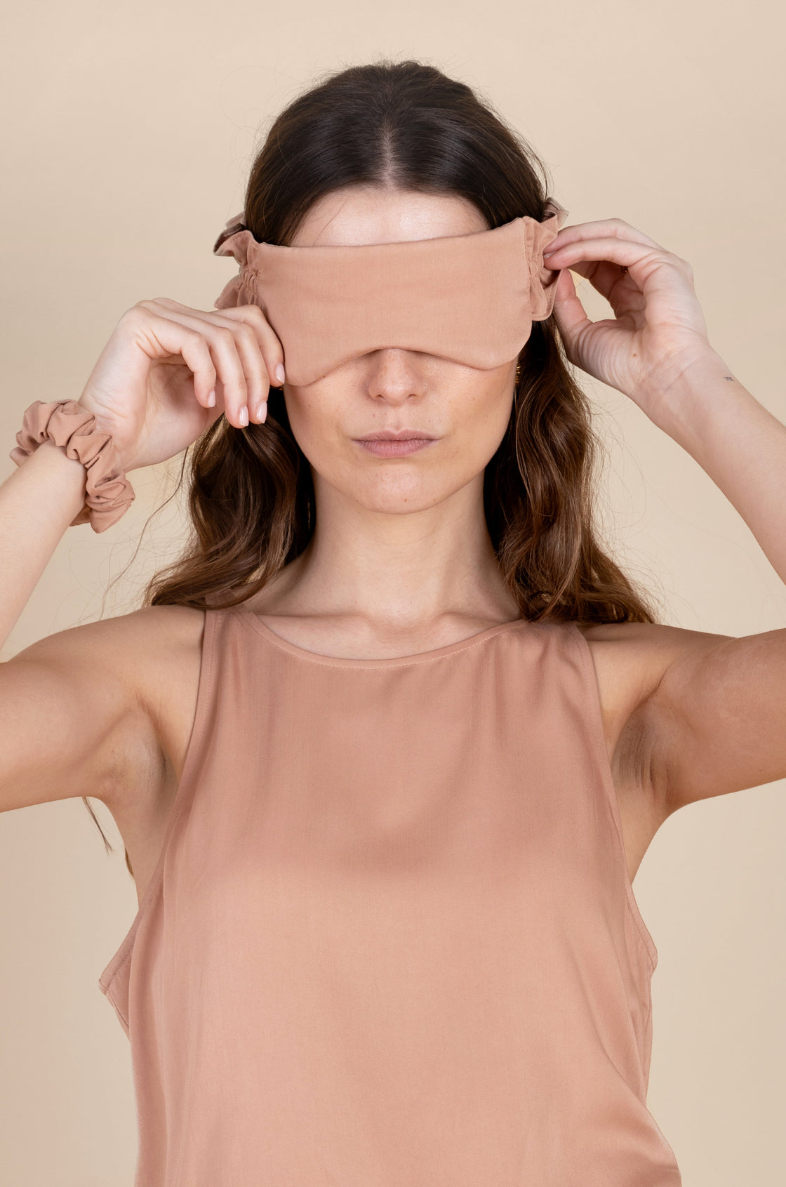 Ruffle Sleep Mask Set - Desert Sunrise