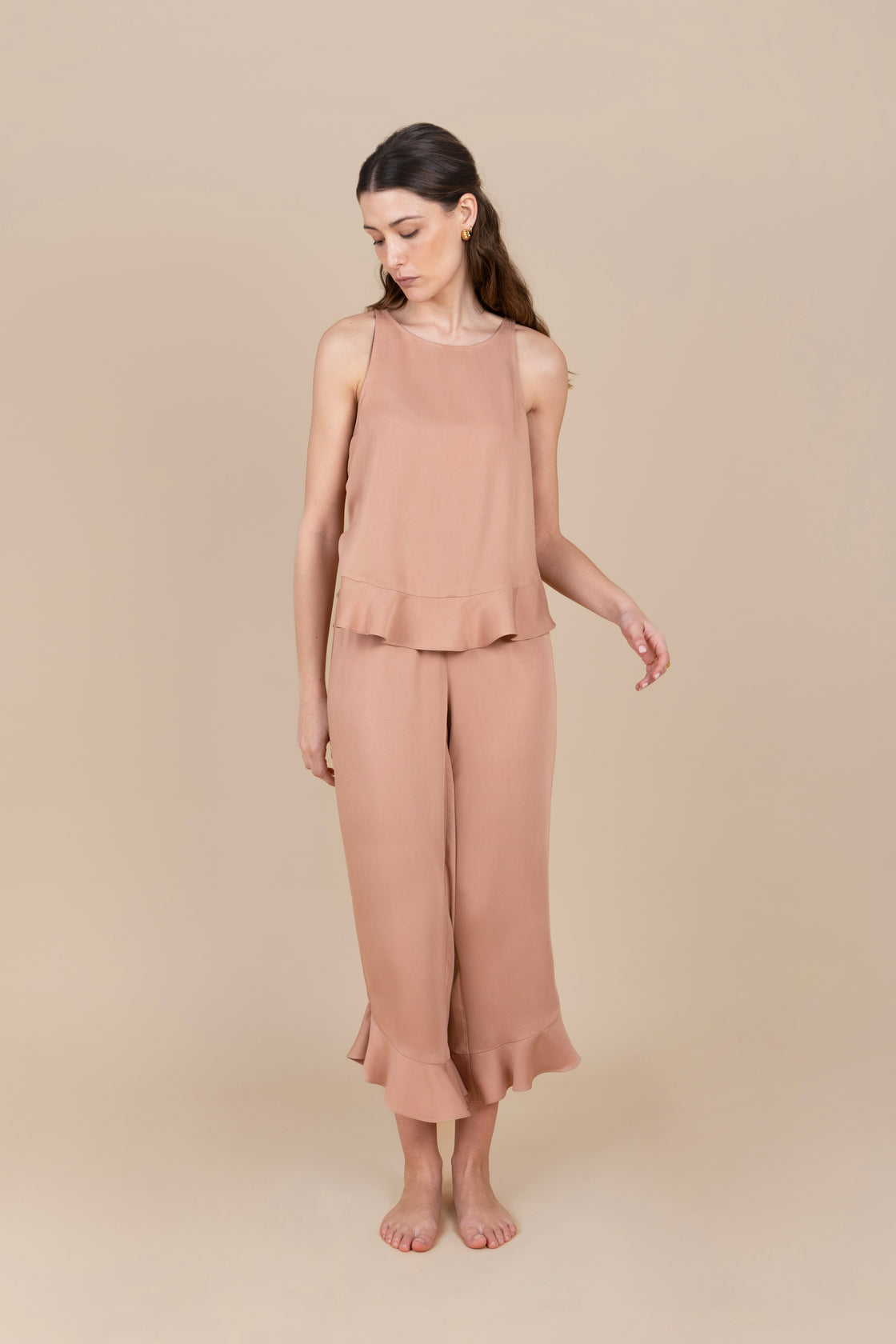Ruffle Pant Set - Desert Sunrise