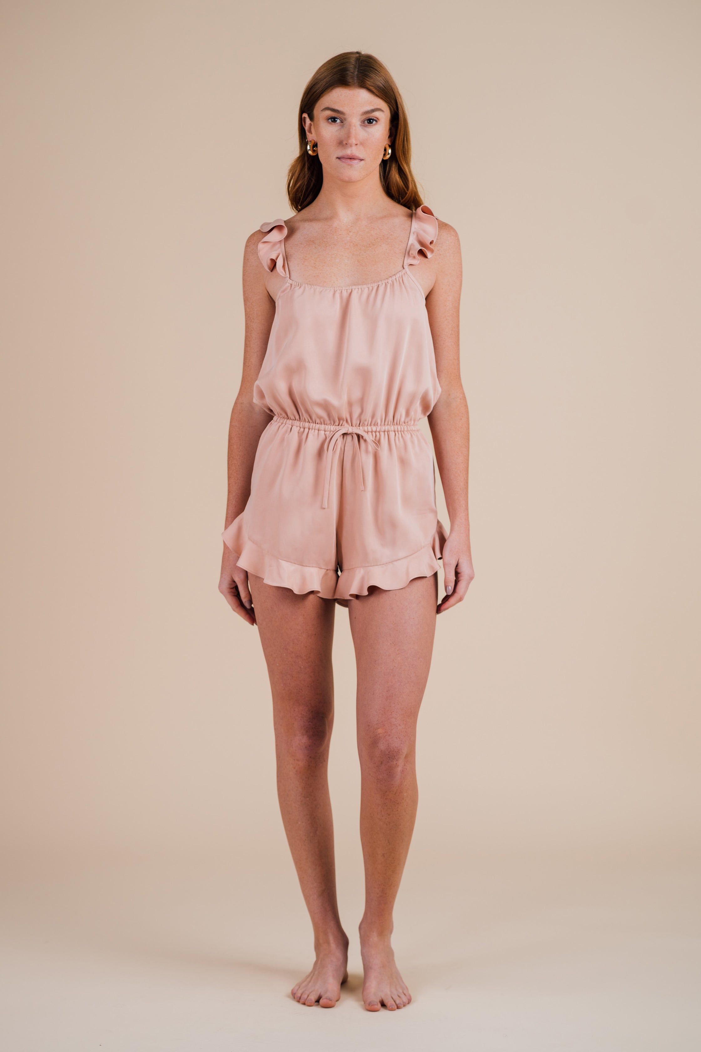Ruffle Romper - Dusty Sunrise - Half Asleep - Women's Sleepwear